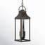Lanterne suspendue d'extérieur 4 lumières l 9 po x H 29,5 po avec verre transparent Caden-70886161