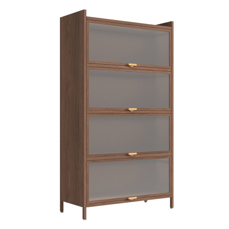 Armoire 57 portes en métal de 57 po de hauteur, avec amplement d'espace de rangement pour la chambre à coucher, le bureau, le salon, le couloir et le vestibule (noyer)