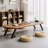 Tan+Black Oval Solid Wood+Iron Butterfly Leaf  Dining Table-950930956