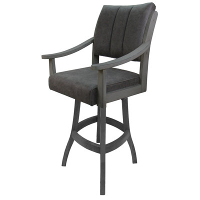 Adaly Extra Tall Swivel Wood Stool