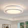 15" Decorative Textured Round LED Ceiling Light - 30W, 1800LM, 5 Adjustable Colour Temps, Dimmable, ETL Certified