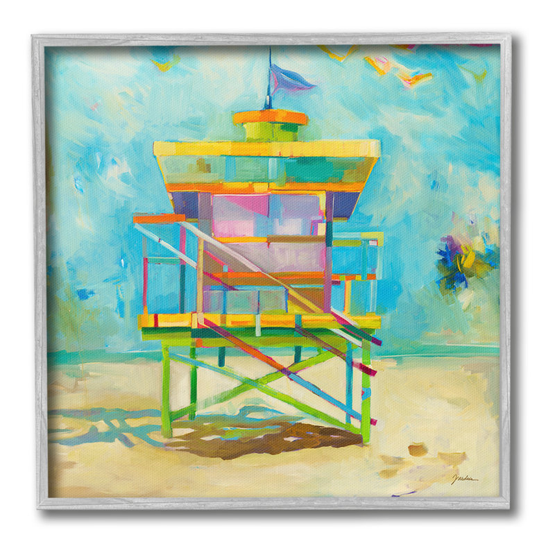 Art moderne, estampe numérique encadrée par Liz Jardine, H 12 po x l 12 po, Estampe numérique Farmhouse