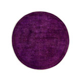 Overyed One-of-a-Kind Round 6'1" X 6'1" Hand Knotted Area Rug