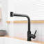 Robinet d'évier de cuisine noir moderne avec douchette extractible en céramique pour un rinçage facile de la barre pivotante à 360 ° de conception contemporaine