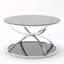 Table basse en verre avec cadres en forme d'anneau-1654377311