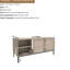 Table basse avec placage et option de rangement rectangulaire en bois fonctionnelle