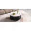 Table basse ronde moderne mobile avec roulettes, 2 tiroirs, plateau en pierre frittée à motif marbré, 29,5 po