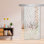 Frameless Glass Sliding Barn Door with Sandblasted Modern Design + Hardware Kit (Semi-Private)