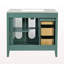 Meuble-lavabo de 36 po avec 2 portes à fermeture douce, armoire de rangement moderne à 3 tiroirs avec cadre en bois massif-1788713169