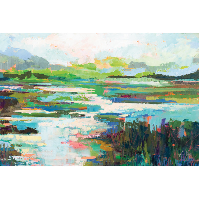 «To and from» par Jeanette Vertentes - reproduction d'art sur toile tendue, H 32 po x l 48 po