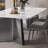 Ravion 6 - Person Faux Marble Top Double Pedestal Dining Set-1127911264