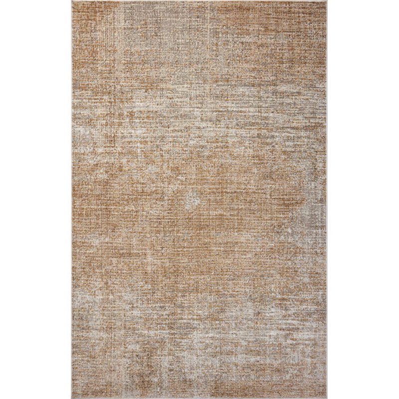 Tapis épice / argent Manoliu, Rectangle 11 pi 6 po x 15 pi