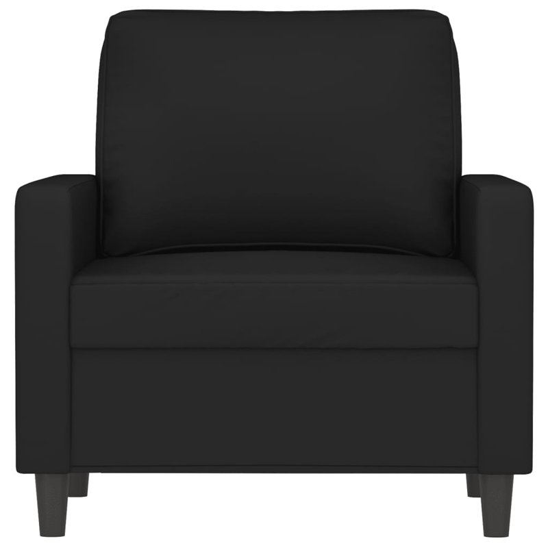 Douam 30.7" Upholstered Sofa, Black 100% Polyester