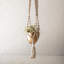 Pot à fleurs en métal Macrame