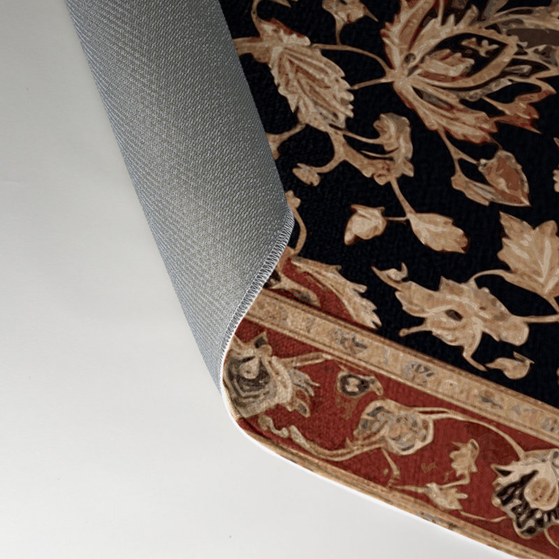 Tapis d'intérieur et d'extérieur brun Persian, Rectangle 9 pi x 12 pi