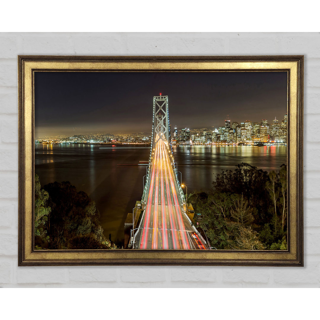 Golden Gate Bridge Speed Of Light - Einzelne Bilderrahmen Kunstdrucke