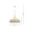 Vimini 1 - Light Beige Dome Pendant