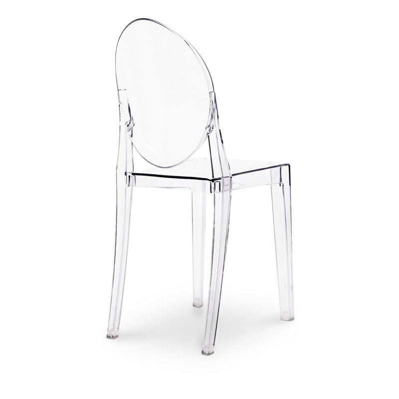 Chaise transparente en acrylique transparent