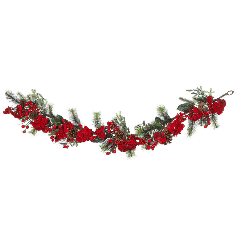 72'' in. Faux Hydrangea Garland
