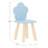 3 Piece Kids Wooden Table And Chairs Set With Cloud Shaped Backrests And Tabletop-1769396907