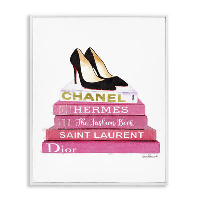«Pink Fashion Books Pump Heels», impression
