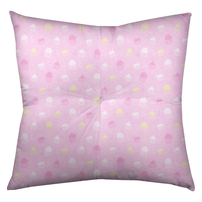 Coussin de sol Katelyn Elizabeth, 26 po x 26 po, Rose / Jaune