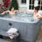 AquaRest Discover AR150 Standard 4-Person 12-Jet Plug & Play Hot Tub with LED Waterfall and Friction Heating-21378825
