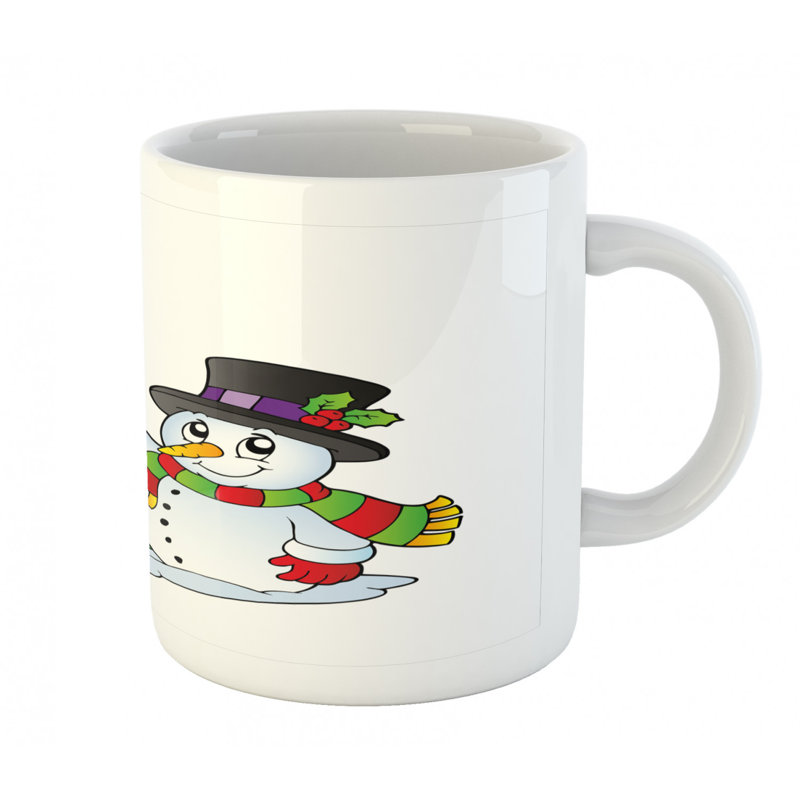 Grande tasse à café bonhomme de neige