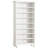 28.35" White 8-Tier Shoe Storage Cabinet With LED Light Strip