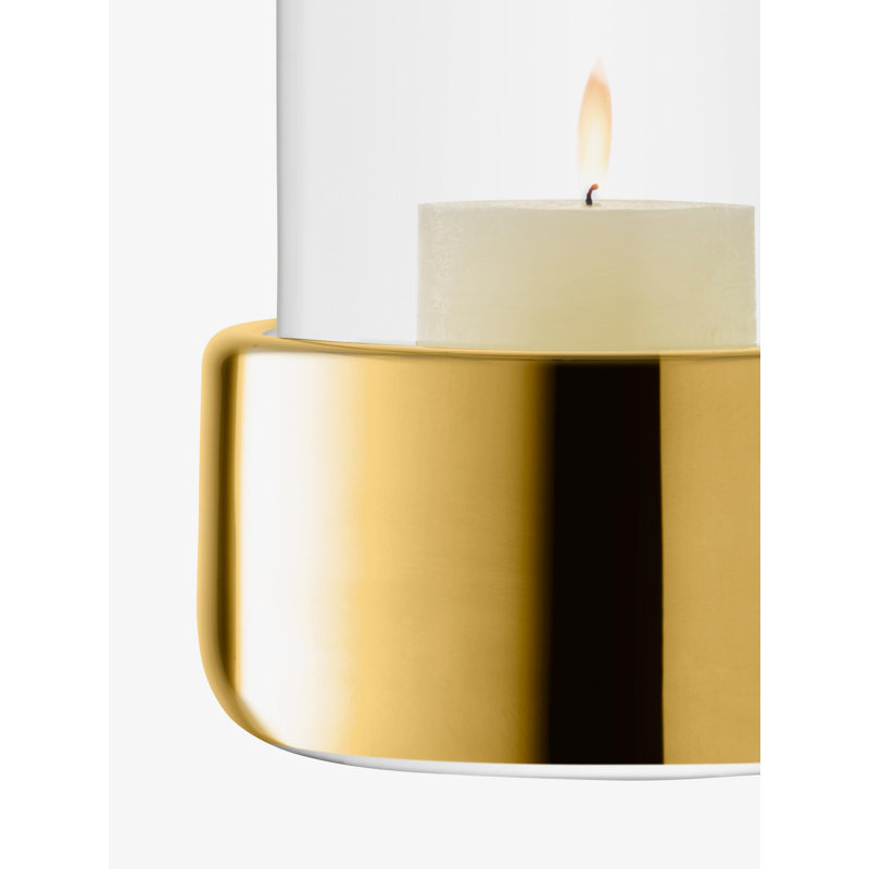 Aurum Votive Candle Holder, 3.25" H x 3.75" W x 3.75" D