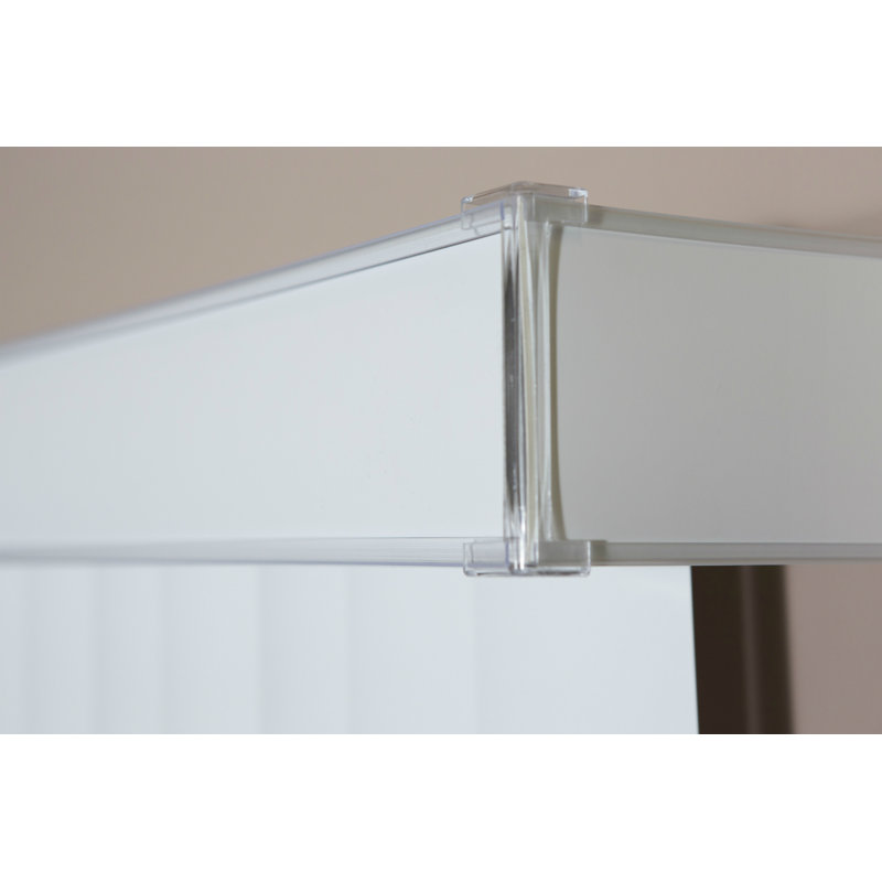 Sharell Room Darkening Vertical Blind, White, 86"W x 48"L