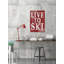 Live to ski-impression d’art textuel sur bois-26009269