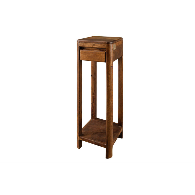 Toronto Side Table with Storage, Smoked Cherry