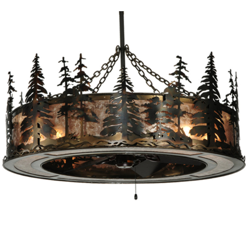 Tall Pines Downrod Ceiling Fan