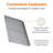 Ensemble de plaques de cuisson antiadhésives et de supports de refroidissement, format demi-feuille, paquet de 2, gris