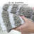 Elisee 3D Leaves Bath Rug with Non-Slip Backing