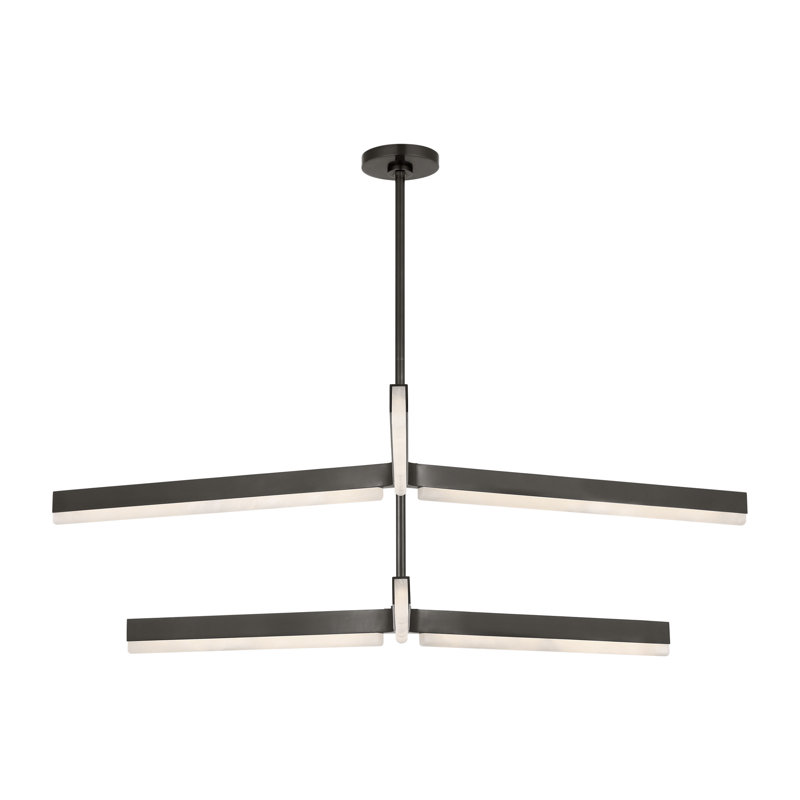 Linea LED Chandelier, Bronze