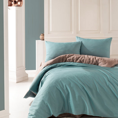 Ensemble de housse de couette 100% coton cyana 4 pièces orange