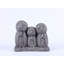 Statue de famille japonaise Jizo priant chanceux