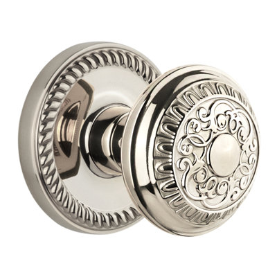 Grandeur Newport Rosette Privacy with Windsor Door Knob
