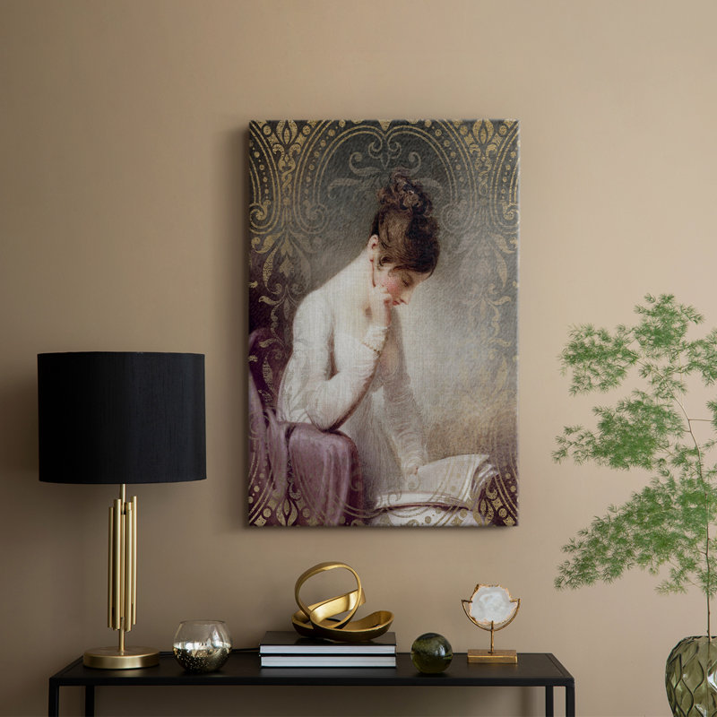 Une histoire intéressante - Cavas de galerie sur mesure, H 27 po x l 18 po