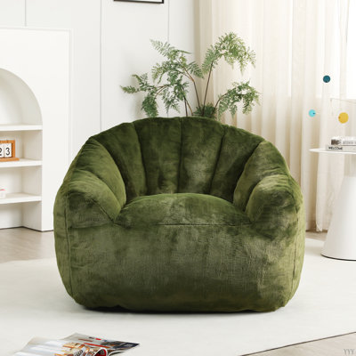 Fauteuil à billes, fauteuil à billes avec accoudoirs rembourrés de mousse à haute densité, canapé paresseux et confortable Fauteuil à billes pour adultes dans le salon, lecture dans la chambre à coucher