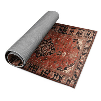 Persian Brown Indoor and Outdoor Area Rug