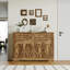 Grande armoire de rangement 55 po avec buffet 4 portes et 4 tiroirs Modern Farmhouse