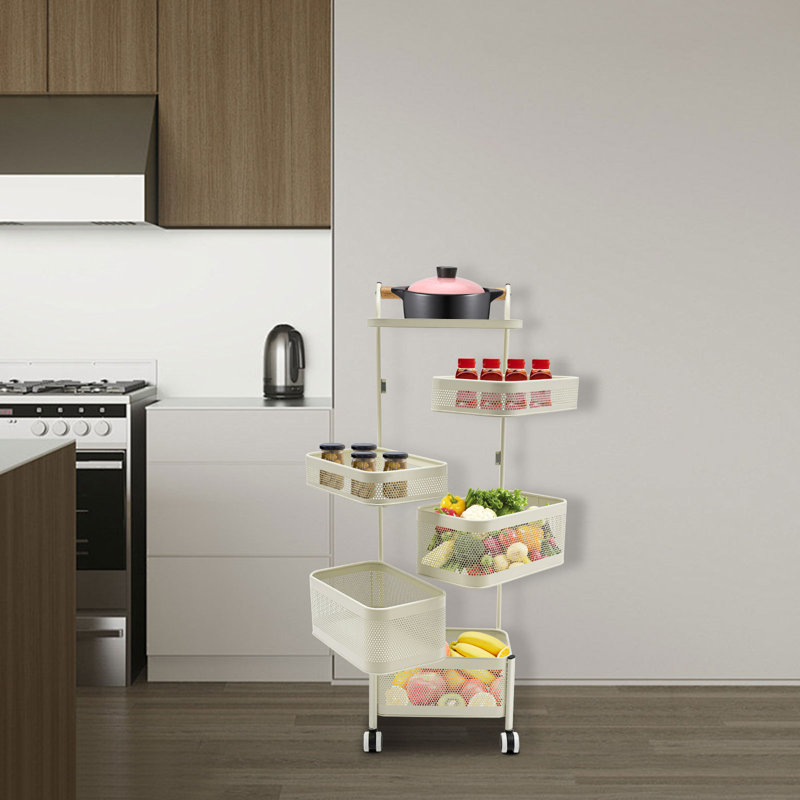 Étagère de rangement pour chariot de cuisine, H 37,79 po x l 11,81 po x P 7,84 po