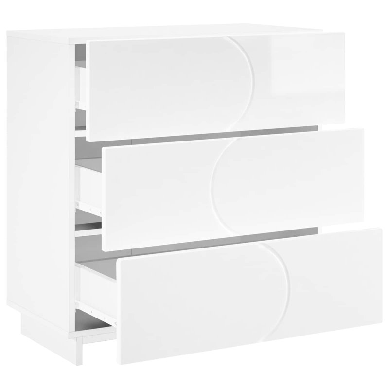 Sideboard Engineered Wood Cabinet Kitchen Open Shelf