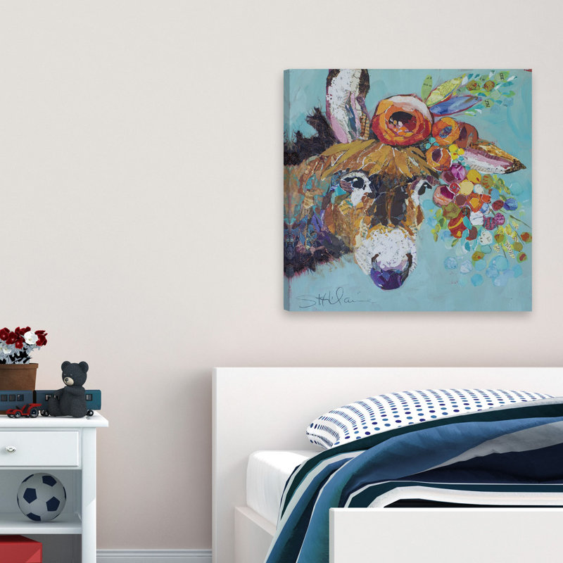 «Florant Donkey», reproduction sur toile, H 40 po x l 40 po x P 1,5 po