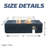 52 Inch Outdoor Concrete Propane Gas Rectangle Fire Pit Table-1998862559