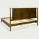 Ethan Solid Wood Platform Bed with Headboard, Rustic Bed Frame
