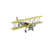 Abbate Metal Airplane Yellow Wall Decor with Chain Hanger